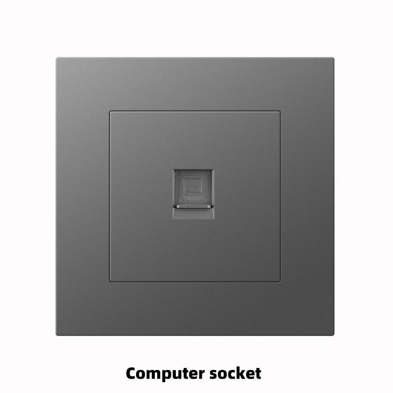 Британский стандарт Серая панель 86 Розетка 13A с быстрой зарядкой USB-C для Гонконга и Макао