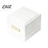 Jewelry Box for Engagement Faux Leather Ring Box, Soft Velvet Lining Flip Top Storage Lined Anniversary Case, Decorative Holder And Wedding