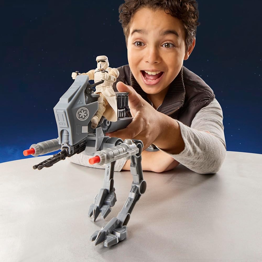 Hasbro Звездные Войны Мандалорец AT-RT Транспортное средство с Фигуркой Имперского Пилота Игрушка для Мальчиков и Девочек от 4 лет