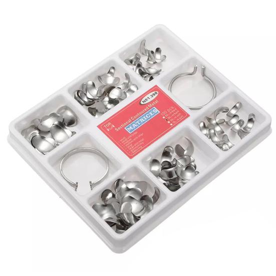 100 шт./компл. полный комплект секционных контурных зубных матриц с дельта-пломбирующими клиньями