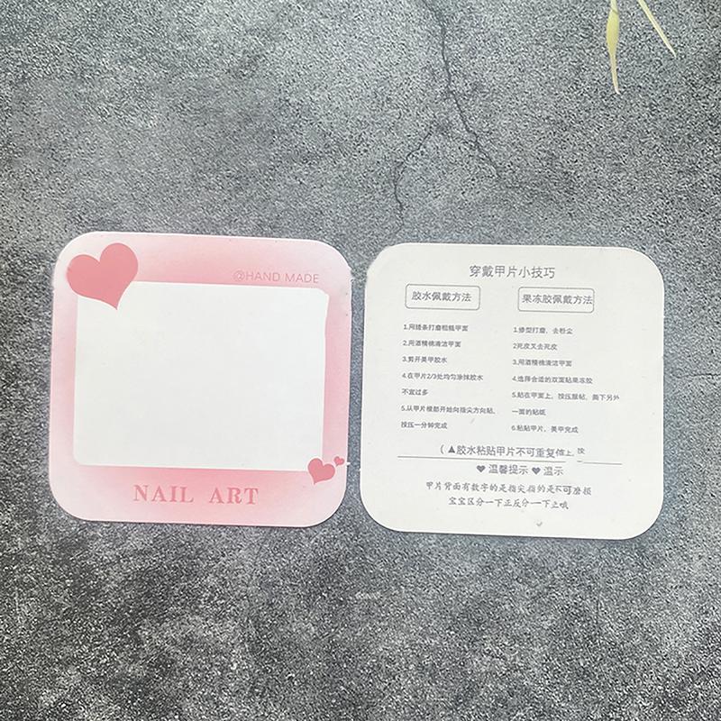 20/50 листов 6,5X6,3 см Картон для упаковки ногтей Ручная работа Дизайн накладных ногтей Свотч-карты для показа Маникюр Искусство Дисплей Реквизит для нейлфи