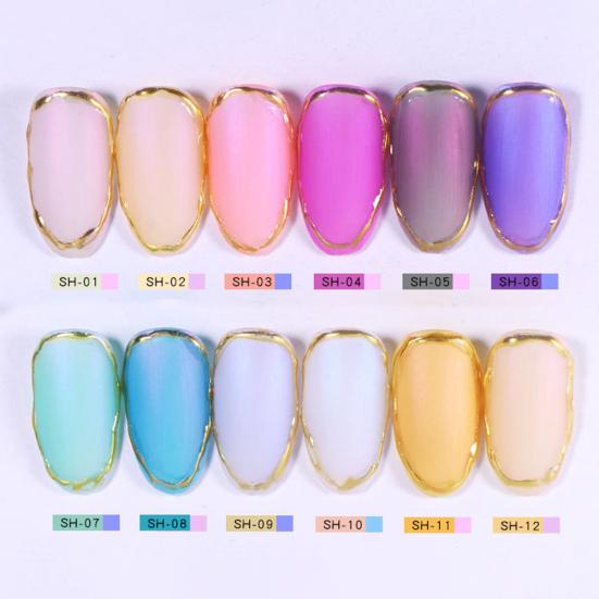 Клей в виде ракушек русалки, замачиваемый УФ-гель для ногтей, лак для украшения ногтей