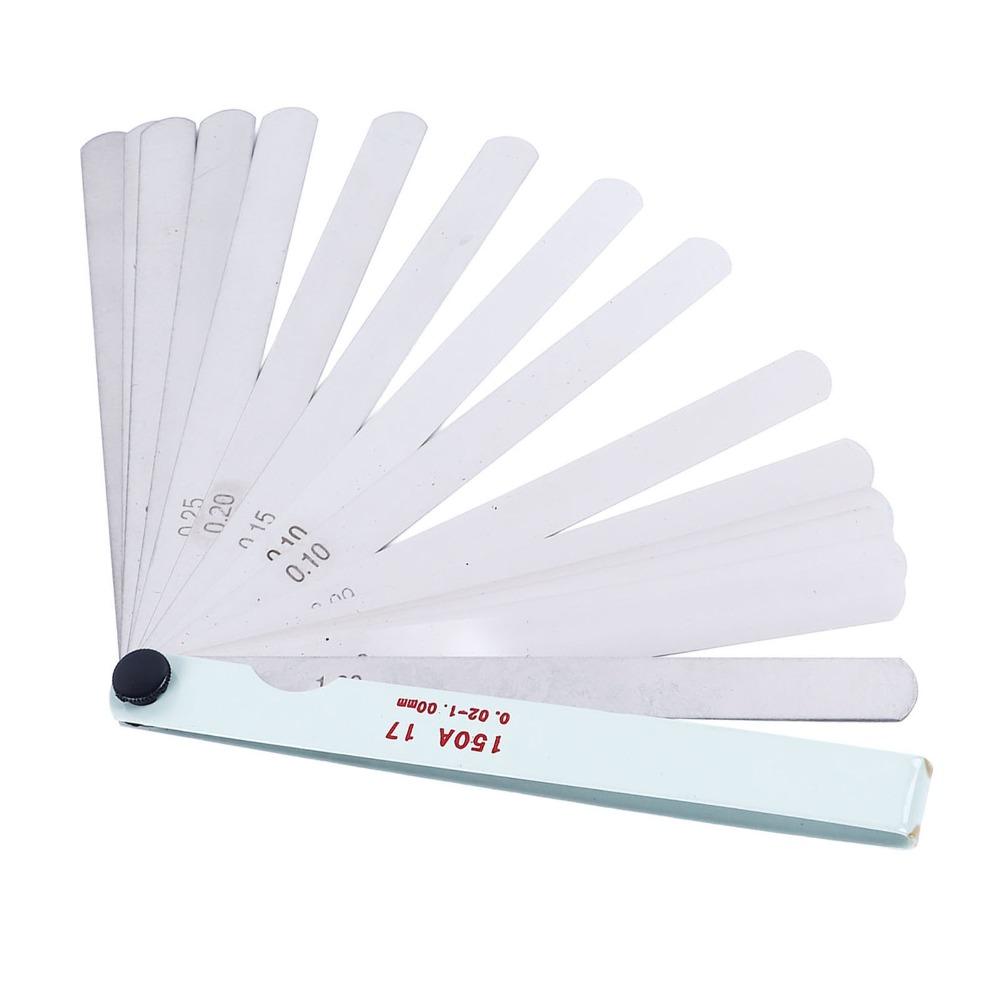 17 Blades Feeler Gauge Stainless Steel Precision Measuring Tool Industrial Clearance Inspection