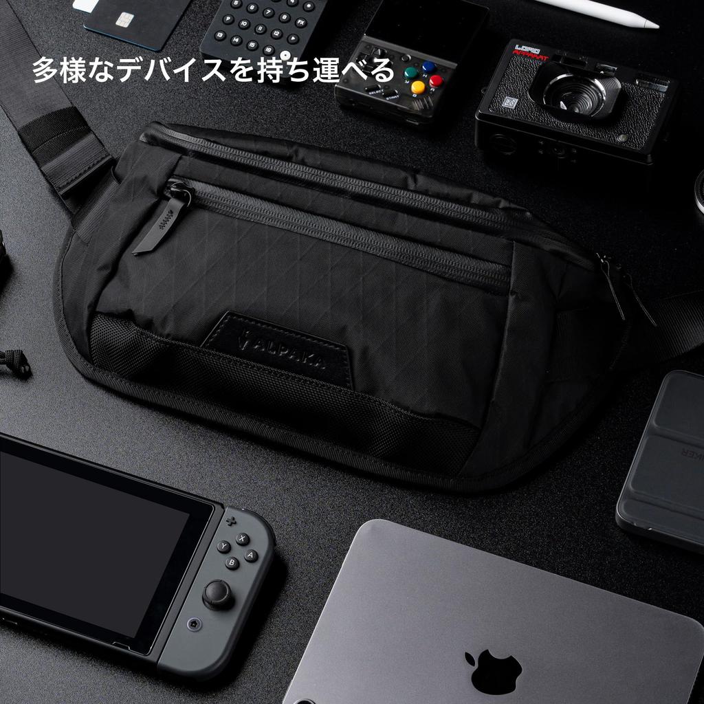 Сумка-мессенджер ALPAKA Bravo Sling Mini V2 X-Pac X42, наплечная сумка, сумка через плечо, регулируемый ремень, вместимость 2,5 л, подходит для iPad Mini, идеально для