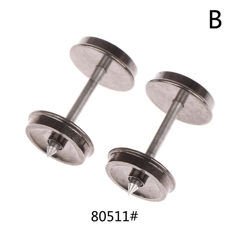 2шт. Шкала Хо 1:87 36-дюймовые металлические колеса для модельного поезда Dc, комплект колес C8724