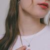 J.Lauren Chubby Whale Silver Necklace N01165