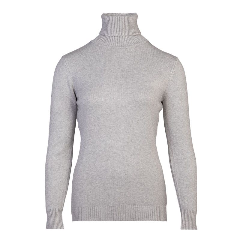 BELLE FEMME Women's Wool and Cashmere Turtleneck Sweater
