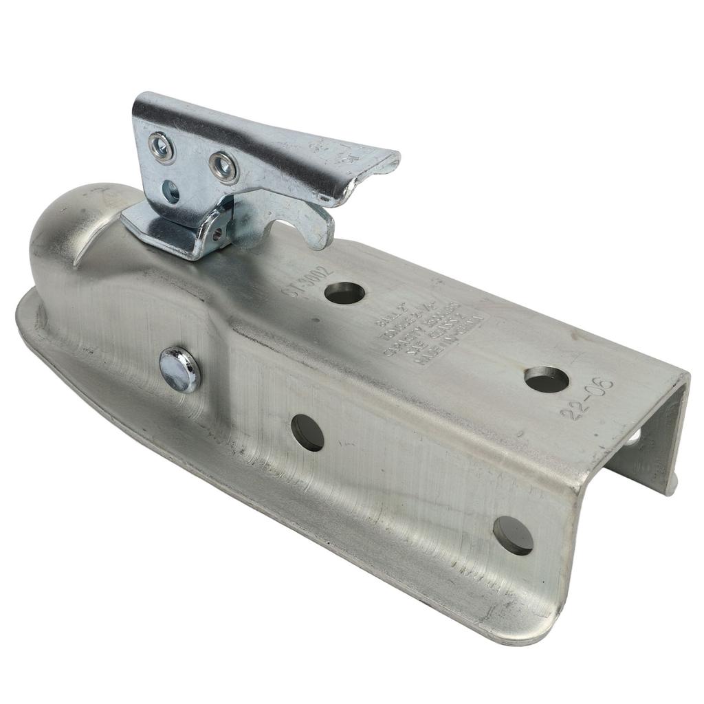 Trailer Tongue Coupler 2in Ball Head 63mm Channel Width 3500lbs Load Capacity Rust Proof for Caravan RV