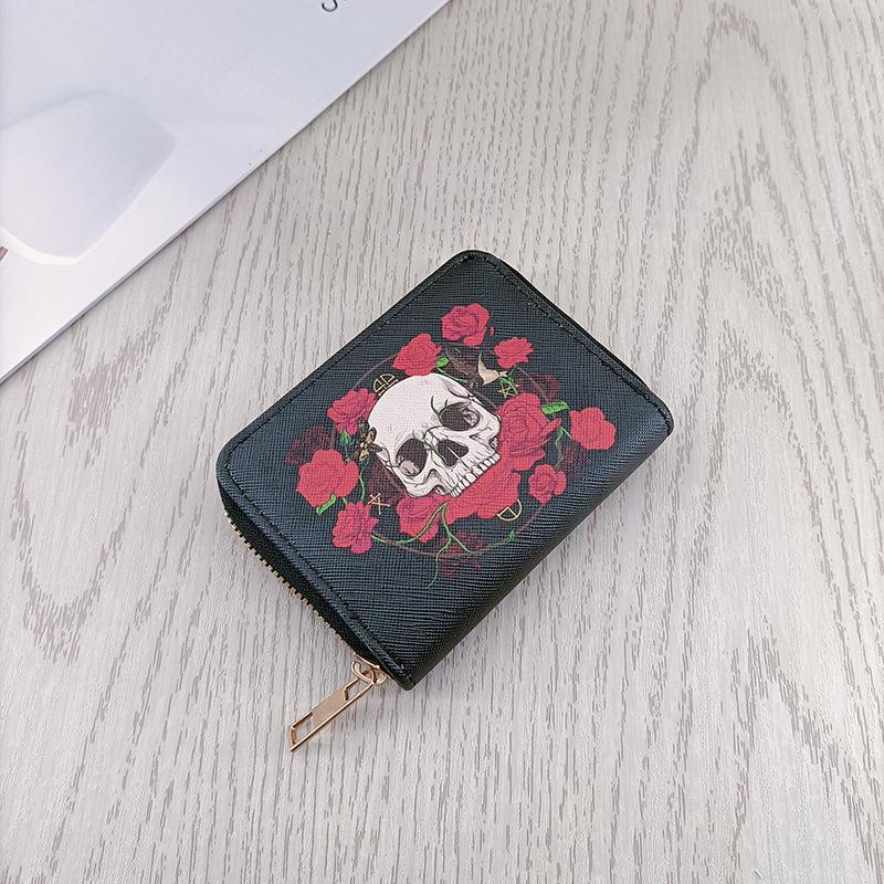 Женский мультяшный мини-кошелек в корейском стиле и держатель для карт на молнии, кошелек для монет