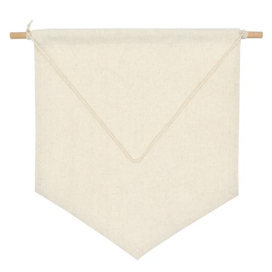 Nordic Blank Cotton Hanging Wall Brooch Pin Badge Holder Display Banner Flag