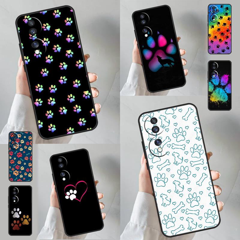 Мультяшные милые собачьи лапки для Huawei Honor Magic 5 Lite X8a X9a 50 70 Nova 9 5T P Smart P20 P30 P40 P50 P60 Pro Чехол
