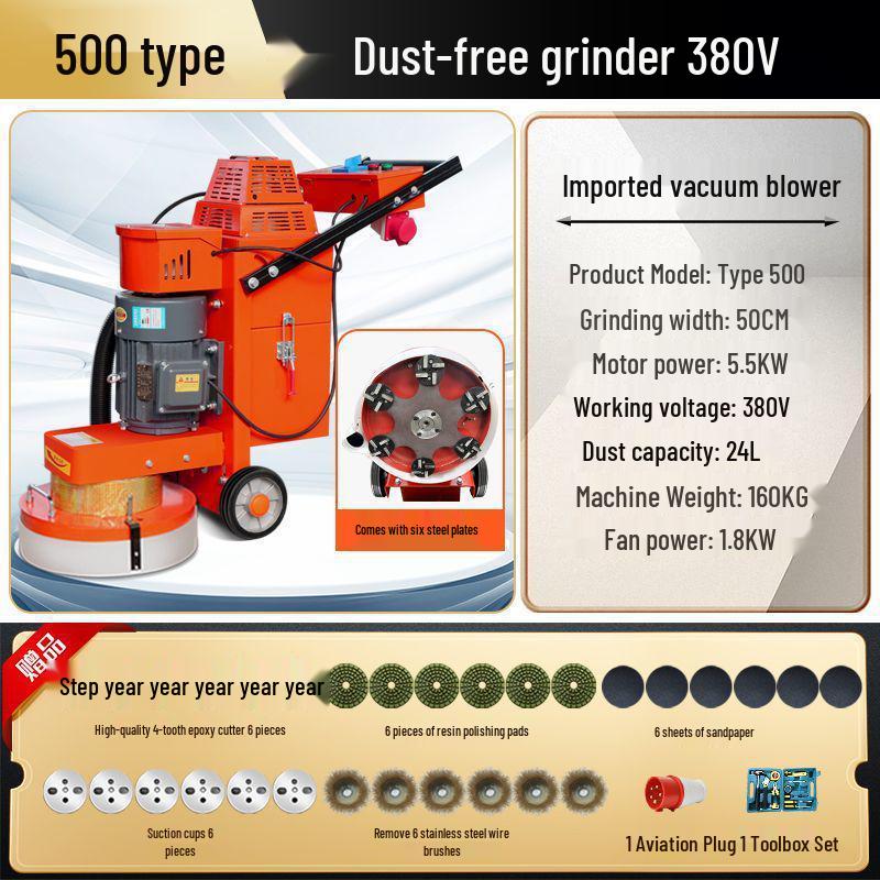 Shanghai Dust-Free Epoxy Floor Grinder: Concrete, Cement, Pavement, Paint Stripper, Terrazzo Polisher