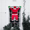 Украшение Санта-Клауса, Санта, поднимающийся на окно, дверь, Рождественский реквизит, новогодняя вешалка, украшение, рождественские игрушки