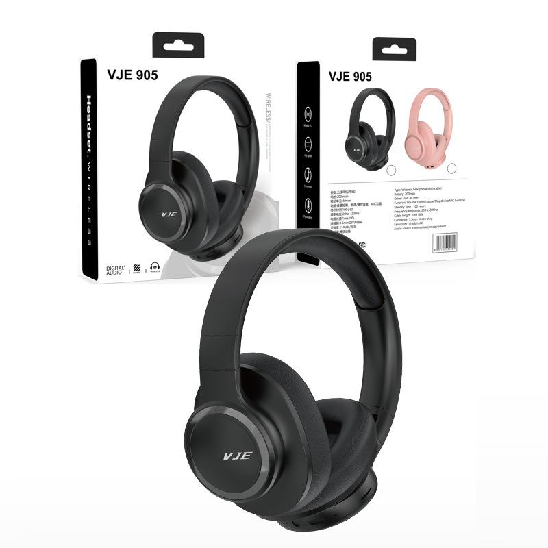 Беспроводные наушники Bluetooth с шумоподавлением, HiFi стереозвуком, длительным временем воспроизведения, складные, встроенным микрофоном, накладные наушники для игр, работы и путешествий