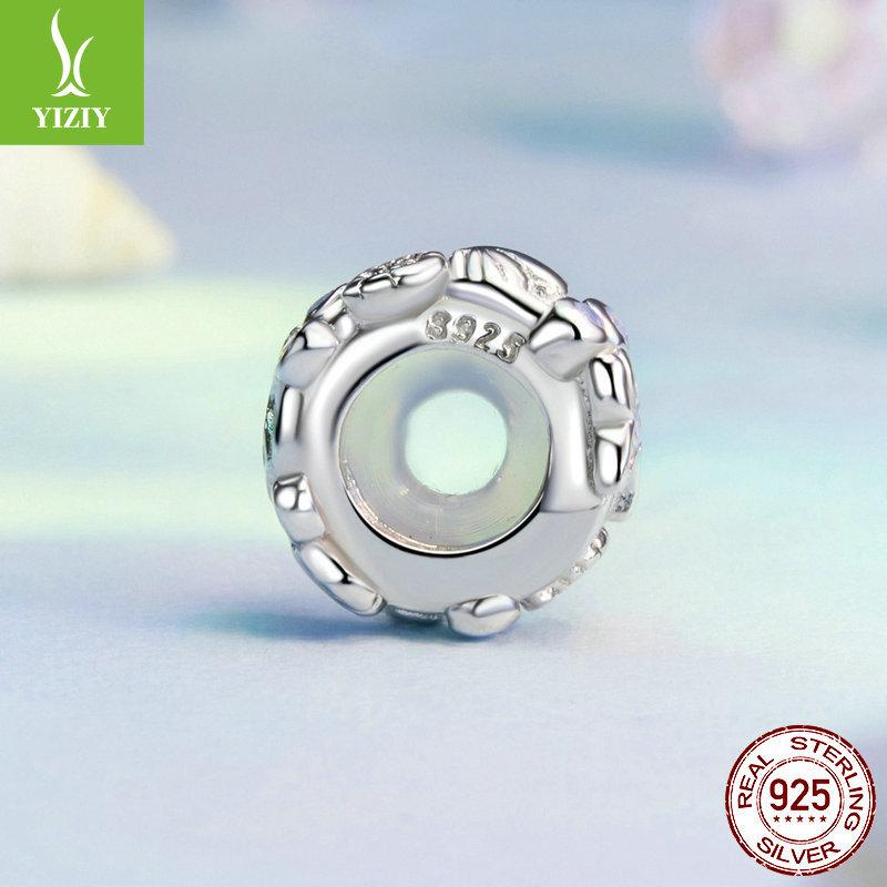 Синий океан Силиконовые позиционирующие бусины для браслета DIY, Опаловая морская звезда S925 Серебряные бусины Рассыпные бусины