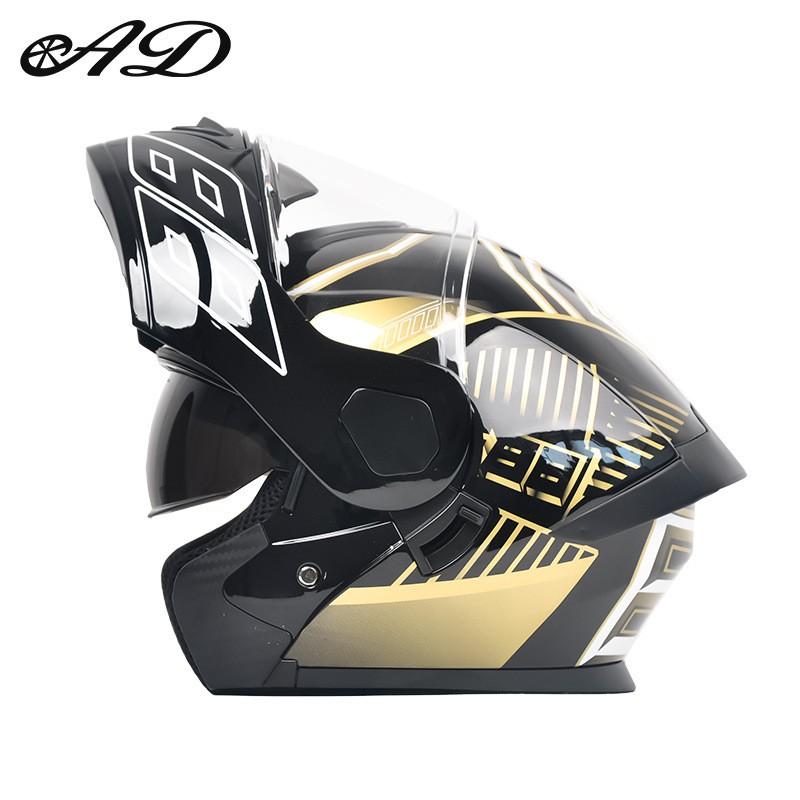 AD Full Face Modular Motorcycle Helmet 3C DOT Certified Men Women All Season Use