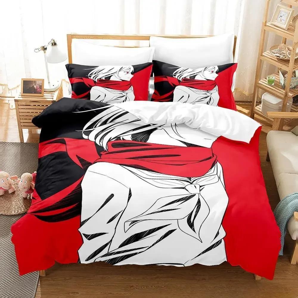 Комплект постельного белья Kagerou Project с рисунком из мультфильма «Аниме» из трех предметов для взрослых и детей, для спальни, пододеяльник, наборы с 3D-текстильным принтом «Каваи»