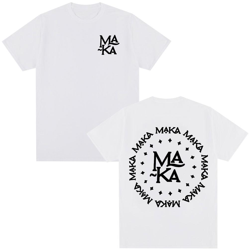 Rapper Maka Logo Graphic T-shirts Men Women Clothing Fashion Hip Hop T-shirt Cotton Casual Loose Short Sleeve T Shirt Streetwear