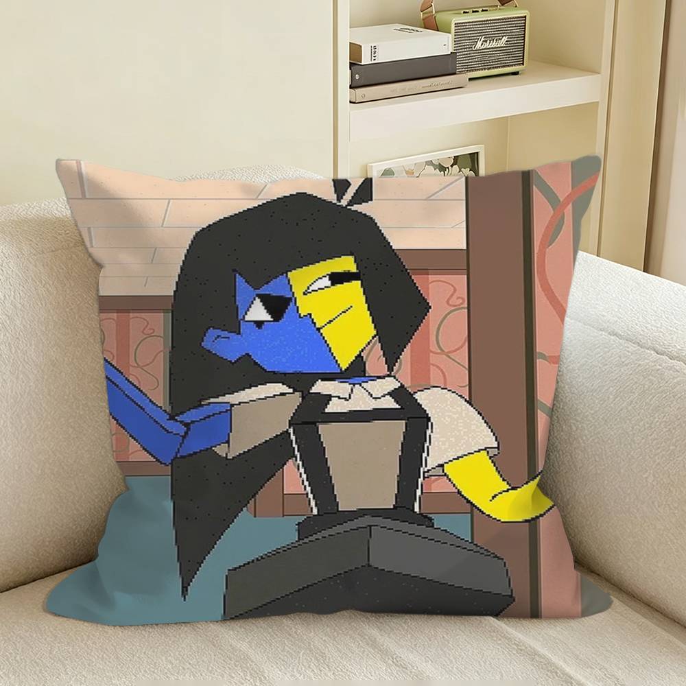EENA Game DDream BBQ Square Sofa Pillow Cover Solid Color Living Room Home Decor Cushion Case