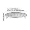 Round Shape BBQ Cooling Rack Stainless Steel Baking Rack Durable Air Fryer Rack  Outdoor Camping