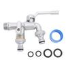 Double Taps Water Faucet 1 2in Inlet 3 4in Outlet 1 In 2 Out Brass Outdoor Water Faucet Hose Splitter