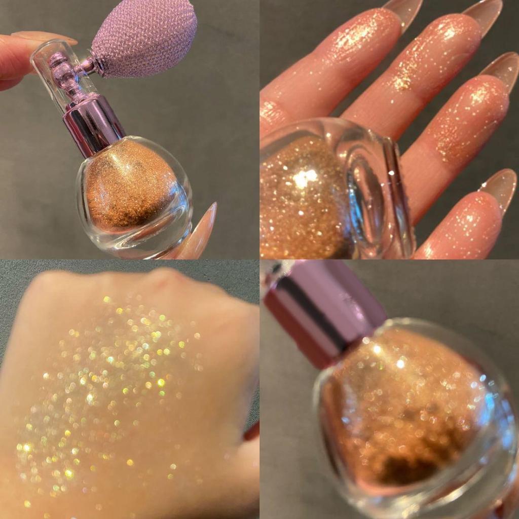 Glitter Body Highlighter: All-Over Sparkly Powder for Brightening and Versatile Makeup Beauty