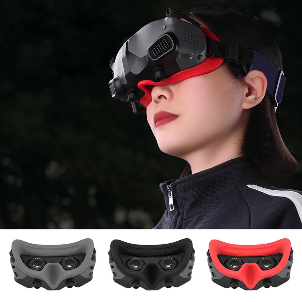 Наглазник с регулируемым ремешком на голову для очков DJI Avata FPV, сменный комплект для лицевой панели, приятный для кожи силикон