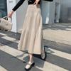 Thicking Knitted Long Skirts Women Autumn Winter High Waist Umbrella Skater Faldas Female Korean Fashion Cotton Skirts