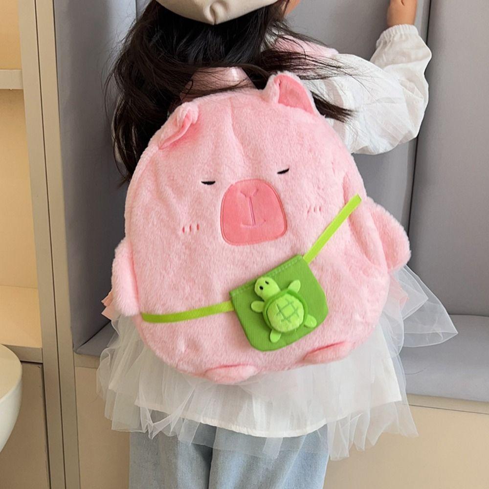 Хранение Капибара плюшевая игрушка рюкзак большой емкости Капибала плюшевая школьная сумка детские игровые принадлежности