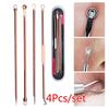 4pcs Acne Blackhead Removal Needle Pimple Comedone Extractor Blackhead Pore Cleaner Deep Cleansing F