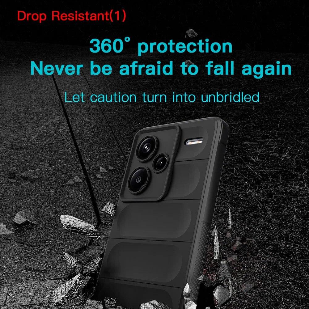 KEYSION Противоударный чехол для Redmi Note 13 Pro 5G 12 Pro + 5G, противоскользящий мягкий силиконовый чехол для телефона Xiaomi POCO X6 Pro X5 Pro 5G