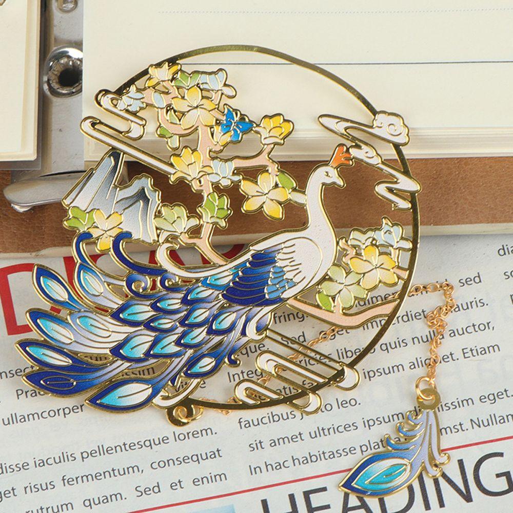 Beast Stationery Metal Bookmark Metal Pagination Mark Chinese Style Brass Bookmark Book Clip