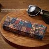 Exotic Pattern Glasses Box Anti-pressure Sunglasses Storage Box Vintage Glasses Case  Women