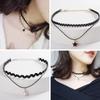 1 шт. Ожерелье Винтажная Тесьма Модный Геометрический Кулон Готический Чокер Ювелирные Изделия Ошейник Цепь