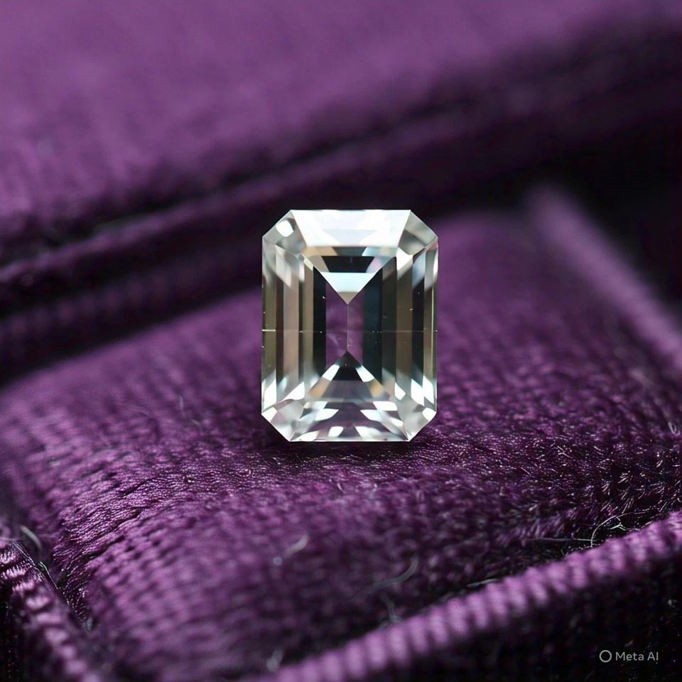 2.00 Ct EMERALD Cut Certified Lab Grown Diamond D Color VS2 Clarity n9b78