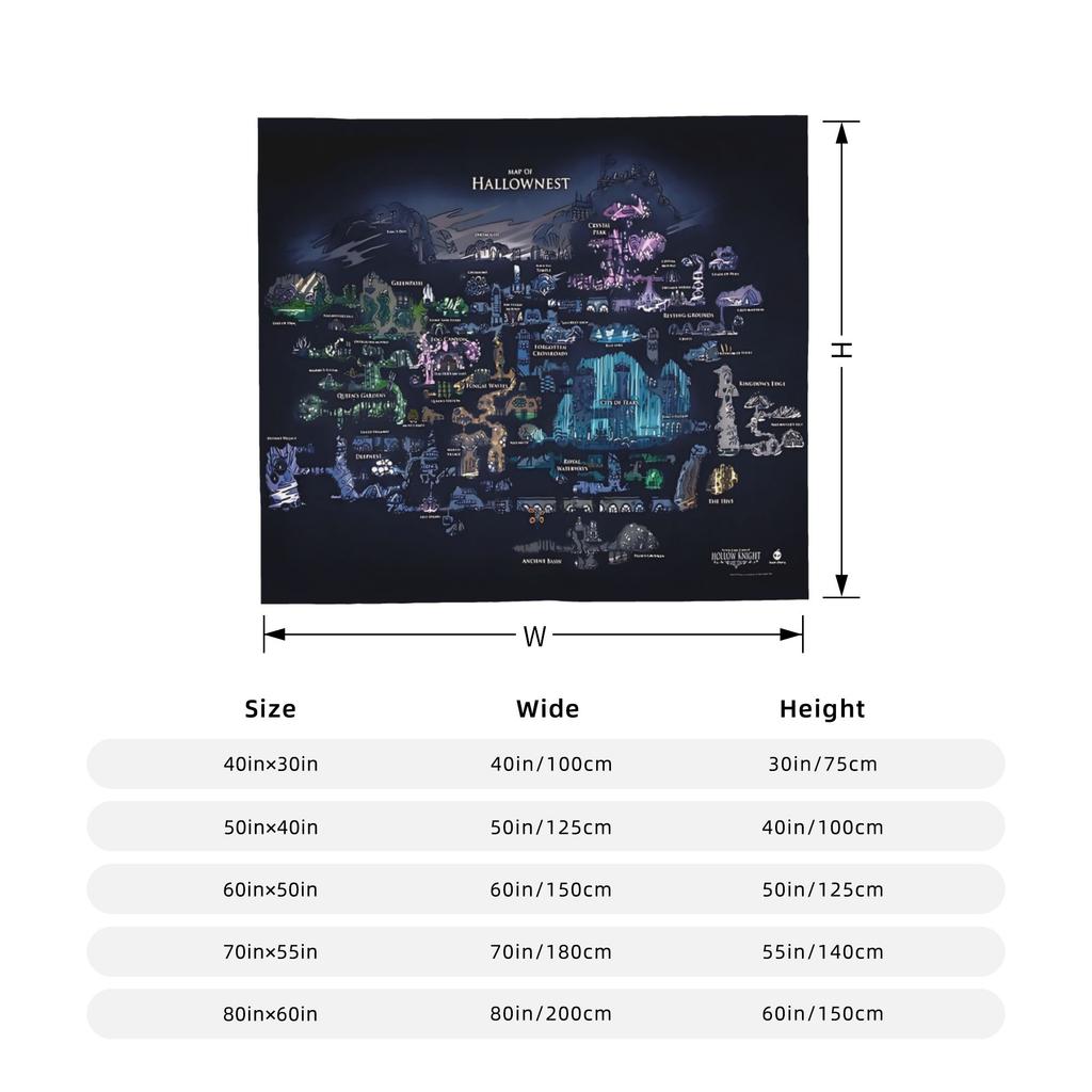 Hollow Knight Silksong Пушистое одеяло Мультяшное индивидуальное плед для дома 200x150см Плюшевое тонкое одеяло