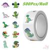 500Pcs/Roll Q Dinosaurs Kids Rewards Stickers - DIY Scrapbooks Album Decor Sealing Label Decals
