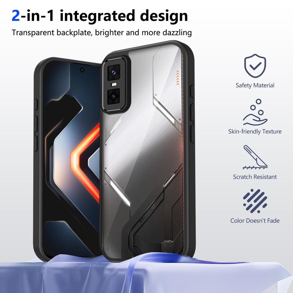 Прозрачный акриловый чехол для Infinix GT 30 20 Pro GT30 GT20 Pro PC Задний бампер Ударопрочный Прозрачный чехол для телефона