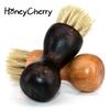 Pig Hair Handle Shoe Brush Ellipse Mini Oil Gourd Small Brush