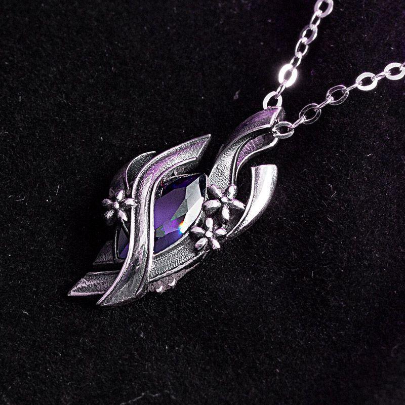 Мультяшный Курома Тонг Сакура Сердце Ночи Кулон Второе Измерение Аниме Периферия Додзин Ожерелье Подарок Цепочка для свитера