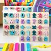 3D Wooden Alphabet Puzzle for Children's Literacy and Cognitive Development