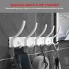 YUNJIEYA Черный/Белый/Цвет оружейной стали Дверные крючки Вешалка для одежды Хранение Спальня Крючок для одежды Настенный Кухонные аксессуары для ванной