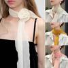 Trendy Chiffon Scarf Elegant Neck Scarves Fashion Sunscreen Hijabs  For Women Girls Gifts