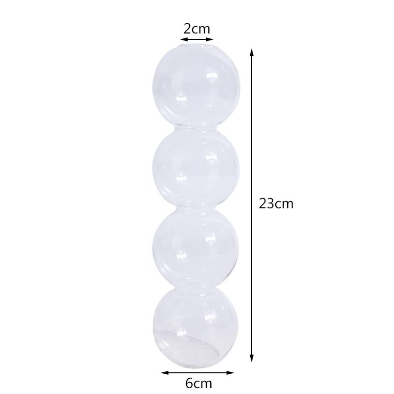 Стеклянная ваза в скандинавском стиле, домашний декор, пузырьковая ваза, украшение для гостиной, террариум, ваза для цветов, горшки для растений, декоративный аксессуар для дома, подарок