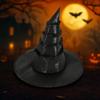Lolitas Halloween Witch Hat Oxford Cloth Cosplay Witch Hat Cool Wizard Cap Night Club