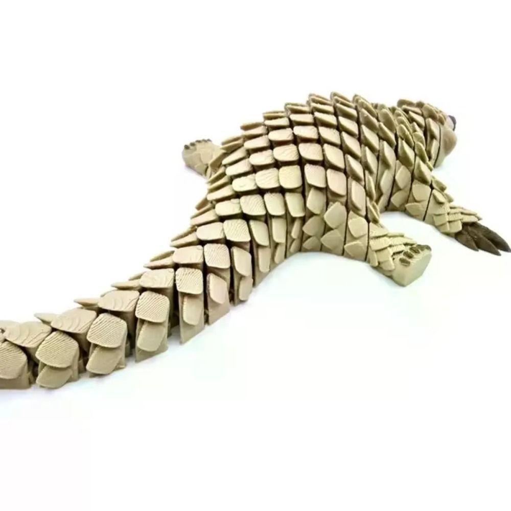 Creative 3D Printed Pangolin Toy Articulated Animal Model Decoration Home Accessories