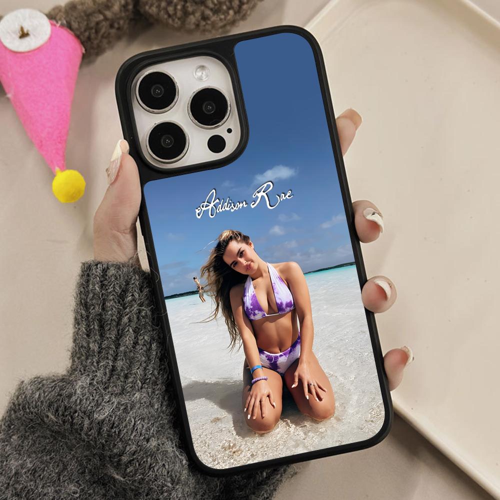 Чехол для мобильного телефона Addison Rae для iPhone 17 16 15 14 13 12 11 Air Pro Max Plus Матовая поверхность Цветной чехол для смартфона Роскошный