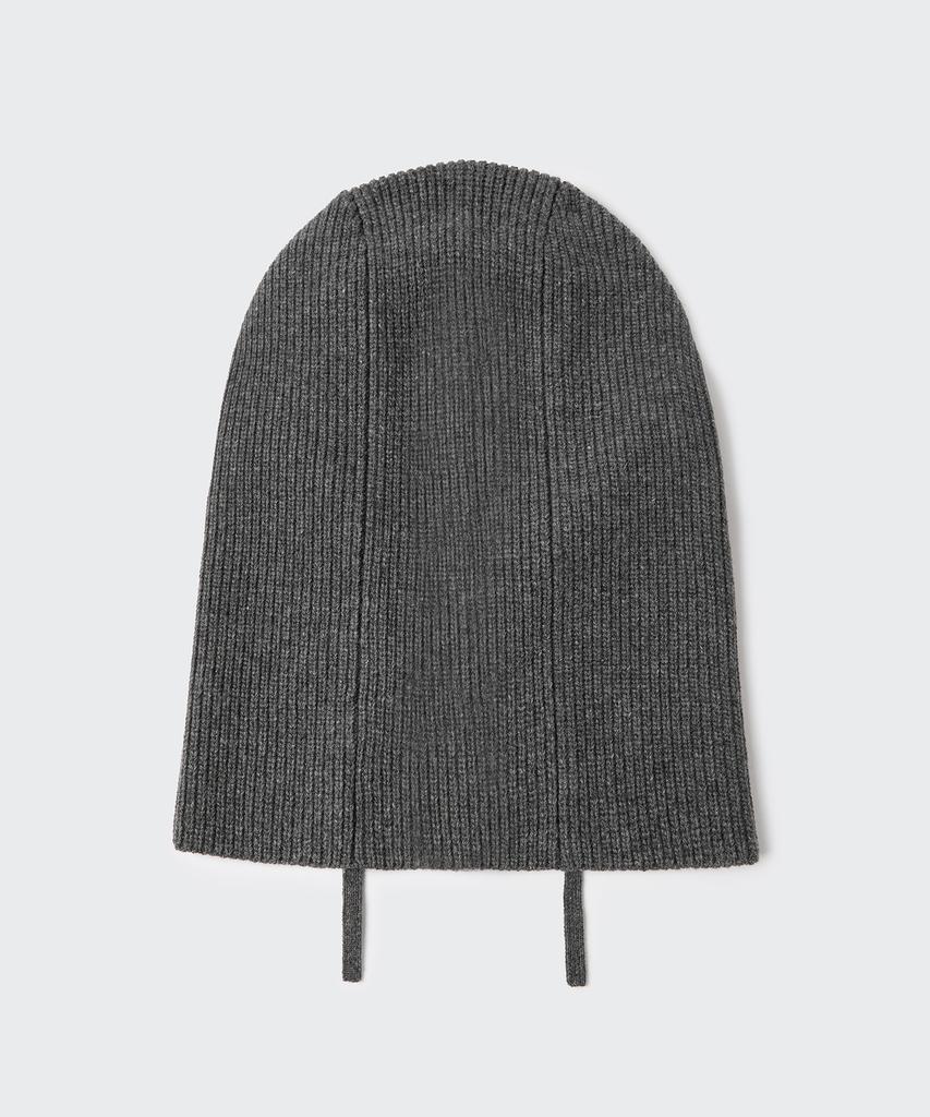 MUSINSA STANDARD Lambswool String Knit Balaclava [Medium Grey]