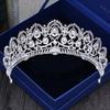 Европейская диадема карок большая корона хрустальная тиара свадебные королевские короны невесты диадемы со стразами аксессуары для волос для украшения головы