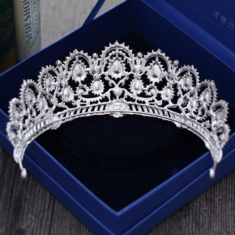 Европейская диадема карок большая корона хрустальная тиара свадебные королевские короны невесты диадемы со стразами аксессуары для волос для украшения головы